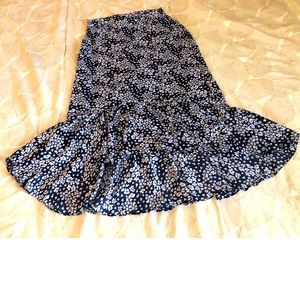 Floral Print High Low skirt.
